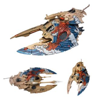 Eldar Night Spinner / Fire Prism/ Wave Serpent (proxy) by haedrin