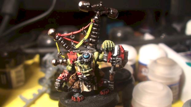 Ork Big Mek with Kustom Force Field by illander