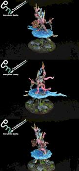 Daemons of Tzeentch Herald of Tzeentch on Disc by perfectminiaturecom