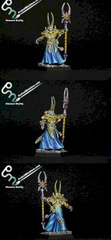Slaves to Darkness Chaos Sorcerer Lord by perfectminiaturecom