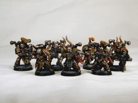 CHAOS SPACE MARINE VETERANS by Cavepainter