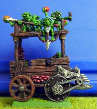 Pump Wagon for an Snotling Blood Bowl Team by anges