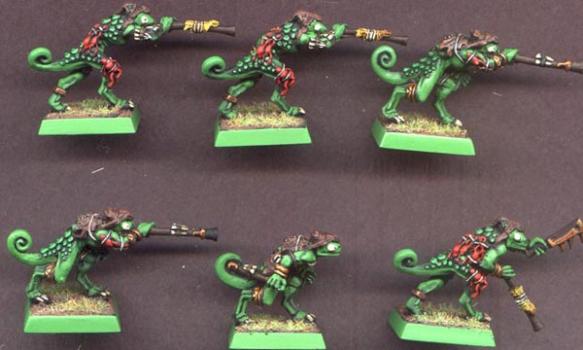New Lizardmen Chameleon Skinks by kc11