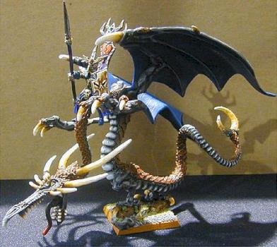 Général dark elfe sur dragon by evildwarf