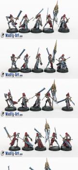 Blade Maidens Command Group by MadFlyArtStudio