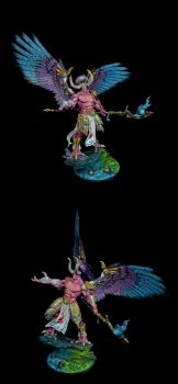 chaos daemon thousand sons Magnus the Red  MK-II by breezezhu90