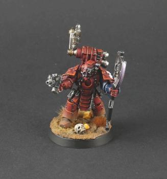 Crimson Fist Techmarine in MkIII Armour by Lordkroaq