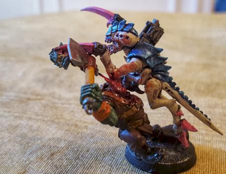 Tyranid Hormagaunt Dueling Orc by digitaldryad