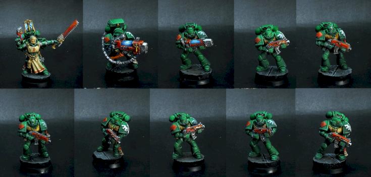 Dark Angels Tactical Squad by Pahaere