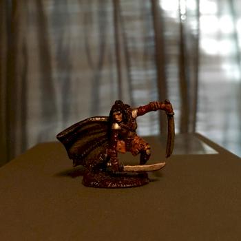 Half-Orc Rogue Character Miniature by AnotherEternity