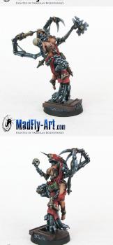 Female Tech Priest Skull Keeper (48mm) by MadFlyArtStudio