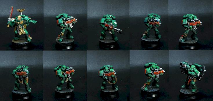 Dark Angels Tactical Squad by Pahaere
