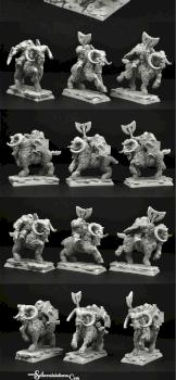 Dwarves Rams riders by Scibor