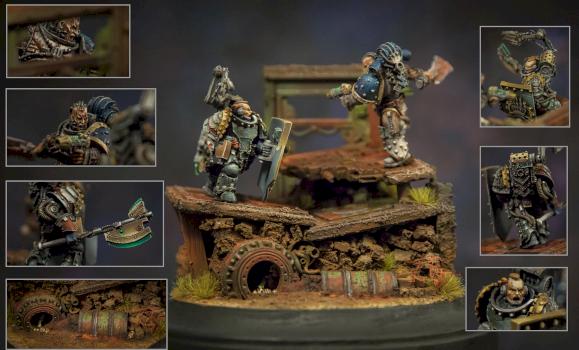 Diorama Duel Iron Hands vs World Eaters by terapevt
