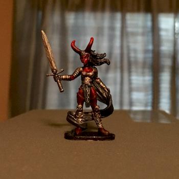 Atonement, Female Tiefling Paladin by AnotherEternity