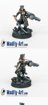 Female Commissar with Grenade Launcher by MadFlyArtStudio