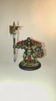 Khador Shocktroop Leader by Slowfuse