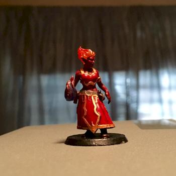 Adara, Fire Genasi Sorceress by AnotherEternity