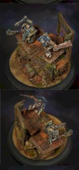 Diorama Duel Iron Hands vs World Eaters by terapevt