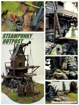 Steampunk Wilderness Outpost by Tabletop-Lenny