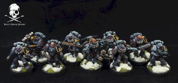 Space Wolves squad by Jolly Roger Studio