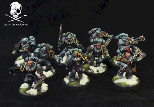 Space Wolves squad by Jolly Roger Studio