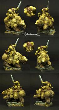 Dwarf on war bear by Scibor