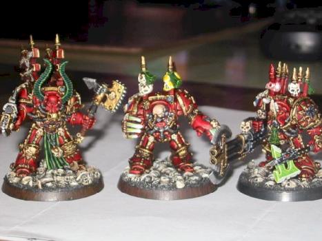 Khorne Lord and Terminators by dobbsy