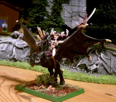 Moriathi auf schwarzen Pegasus by Assurthaan