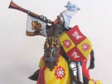 Bretonnian knight musician by Godefroy