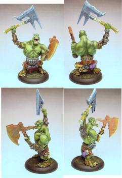 Jackal warrior with 2 axes by parvusmachina