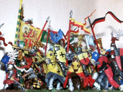 Bretonnian knights by Godefroy