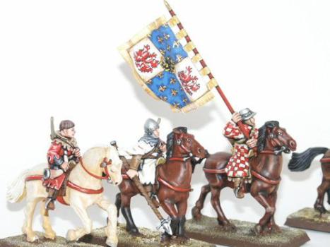 Bretonnian mounted squires by Godefroy