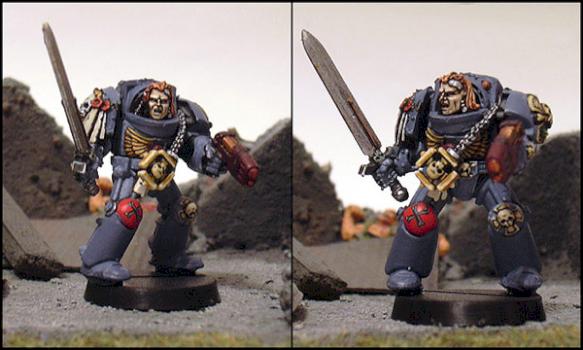 Space Wolf Terminor Captain by Helwinter