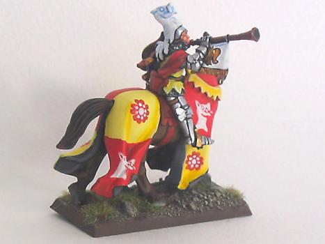 Bretonnian knight musician by Godefroy