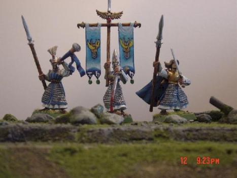 High elf  - Spearmen Command by fairwater