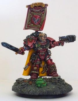 B&C Golden Bolter Entry: Blood Angels Captain Gaius by pig of sparta