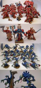 Space Hulk Figures plus Dreadnought by TyphoidGarry