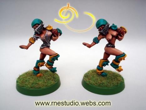 Blizter, Fantasy Football, female, woman, Blood bowl by RN Estudio