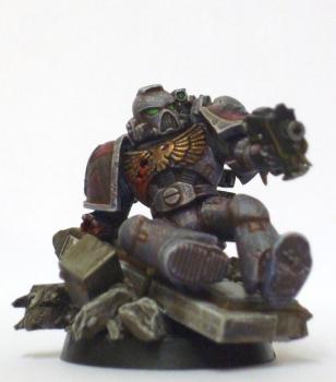 Wounded Space Wolf by pig of sparta