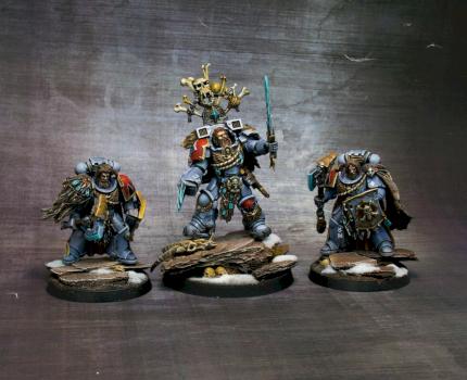 Space Wolves Lord and bodyguards by Piriney