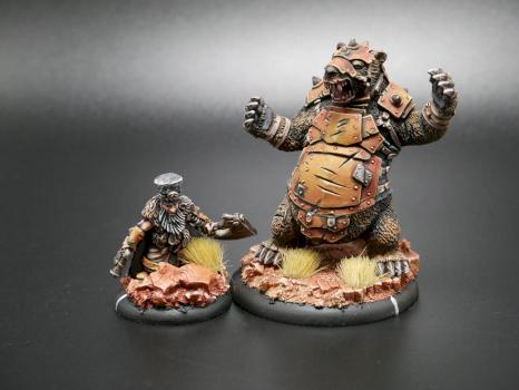 Hordes Painted Minions Solo Brun Cragback & Lug by w013ejb