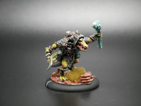 Hordes Painted Minions Solo Gatorman Witch Doctor 1 by w013ejb