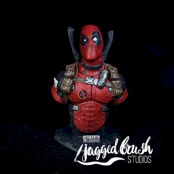 Deadpool Bust by Jaggedbrushstudios