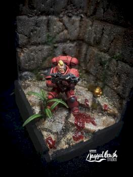 Blood Angel Diorama by Jaggedbrushstudios