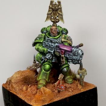 Dark Angel Primaris Hellblaster by Caern Studio