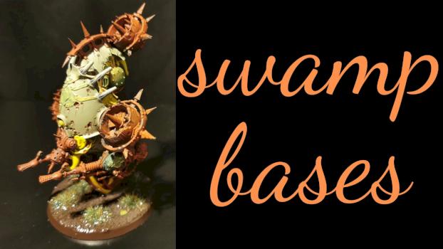 miniature bases. swamp bases by 655 painting