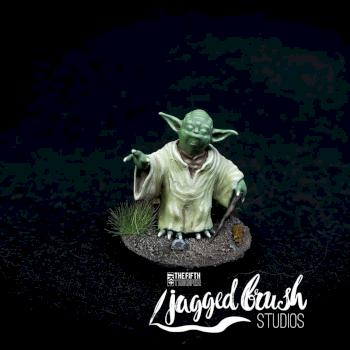 Yoda print by Jaggedbrushstudios