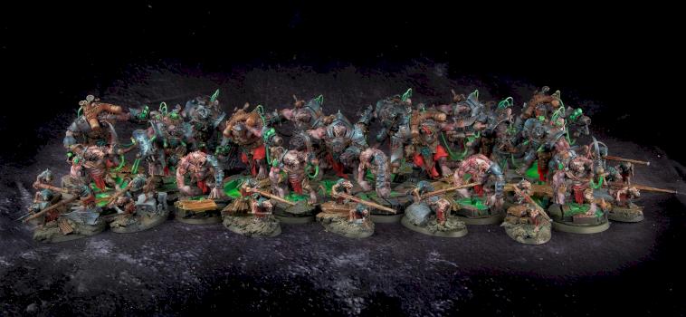 Skyre Stormfiends, Rat Ogres,  jezzail by lomarot