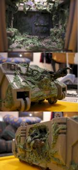 Nurgle Rhino - Green Stuff 1st Attempt by Betsy 01